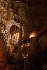 Fototapeta na wymiar Impressive cave in Frasassi, Italy