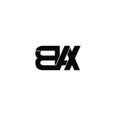 bax letter original monogram logo design