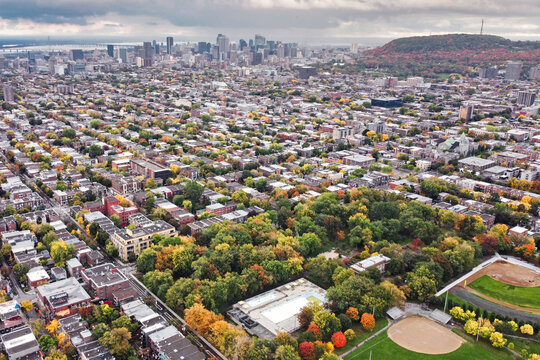 Parc Laurier in the famous Plateau Mont-Royal in Montreal City