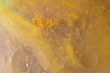 Organic fluids. Series of photographs of fluids. Abstract backgrounds. Simulation of organic fluids with paint, water and oil. Macro photography. Backgrounds for presentations.