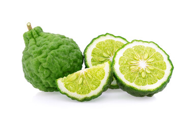 bergamot fruit isolated on white background