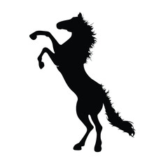 horse silhouette vector