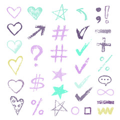 design chalk vector textures hand drawn textures