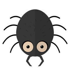 Scary spider icon. Animal icon. Halloween holiday - Vector
