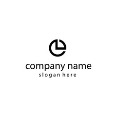 Fototapeta premium letter l creative logo template for sale. vector illustration circle design