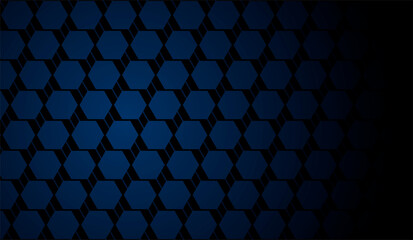 Dark blue texture background hexagon with lines