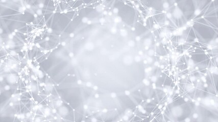 4k Abstract Loop background of molecular structures. Molecules or DNA strand, genetic engineering, neural network, innovation technology, scientific research. Technological, science and medicine - Powered by Adobe