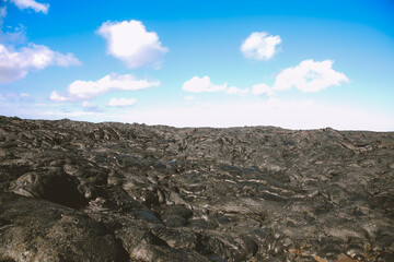 Volcanic lava, hawaii