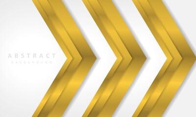 Modern abstract white background vector with gold line effect. Elegant concept design vector.