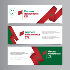 Happy Morocco Independence Day Celebration Vector Template Design Illustration