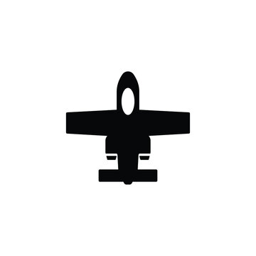 Assault aircraft icon vector isolated on white, logo sign and symbol.