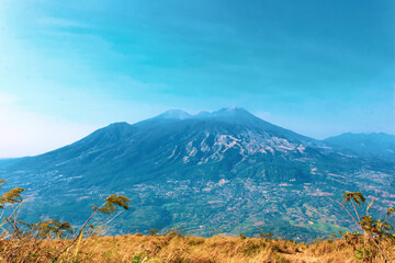 Semeru Mountain also known as Mahameru Mountain in Indonesia