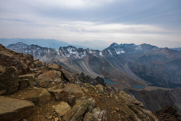 Mountain landscape from the top of Mt Sneffels