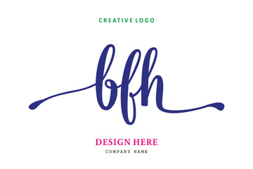 Fototapeta na wymiar The simple BFH typeface logo is easy to understand and authoritative