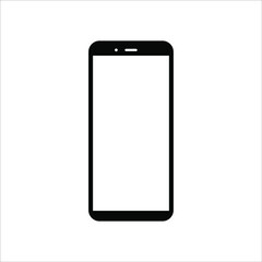 phone vector with blank white screen isolated on white background. eps 10
