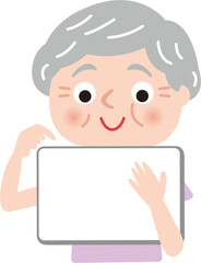 シニア女性　アイパット　使う