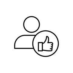 care customer icon, total inclusive service on white background