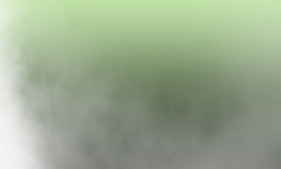 Abstract white smoke on pale green color background