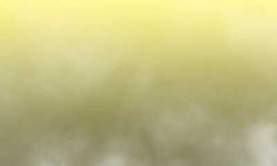 Abstract white smoke on pale yellow color background