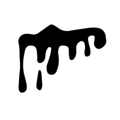 Hand drawn doodle drops of blood.