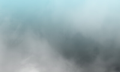 Abstract white smoke on aqua mint color background