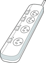 Professional Electrical power board Vector / Line Drawing. Icon, Logo, Design, Element