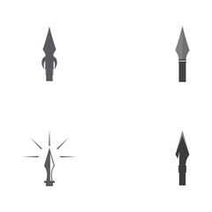 Set Spear logo and symbol vector design illustration
