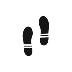 Footprint icon design. vector illustration