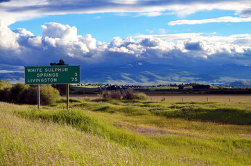 Montana - Swarming Clouds by Highway 89 approaching White Sulphur Springs