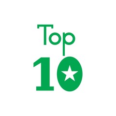 Obraz premium top ten logo