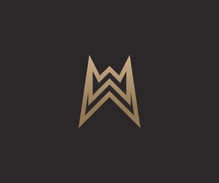 Luxury crown logo design vector template