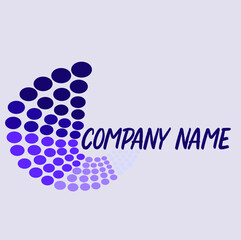 Purple-violet beauty salon logo