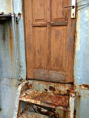 Rusty doors and stairs