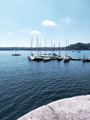 Obraz premium boats in the harbor