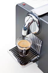 espresso on coffee maker
