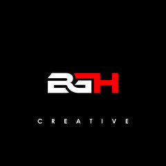BGH Letter Initial Logo Design Template Vector Illustration	

