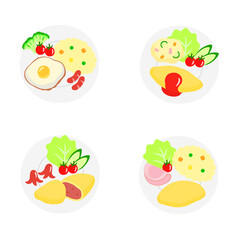 モーニングセット　卵料理