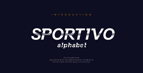 Sport Modern Italic Alphabet Font. Typography decorative fonts for movie technology, sport, motorcycle, racing logo design. vector illustration