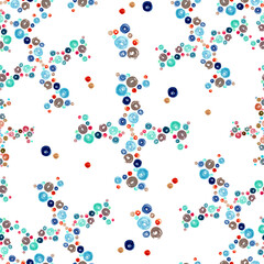 Watercolor pattern on a white background.Circles.Hand drawing