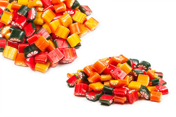 Citrus colorful candies. Jelly sweets,