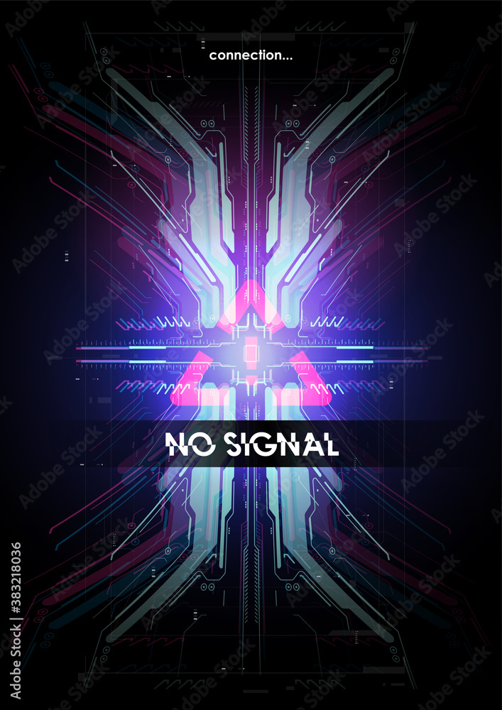Poster futuristic modern hud interface screen design. abstract futuristic ui background. abstract vector ba