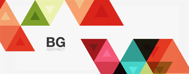 Mosaic triangle pattern abstract background for cover, banner, flyer and poster and other template