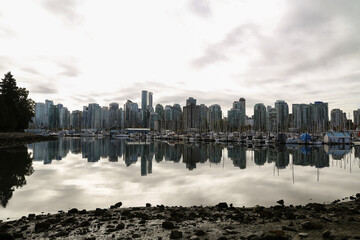 Vancouver downtown city view 