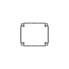 plate isolated on white background icon logo vector