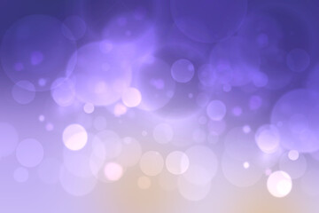 Purple bright abstract Bokeh with colorful circles. Template for your product display montage. Beautiful texture.