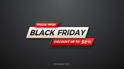 Black friday theme with modern and elegant writing.

