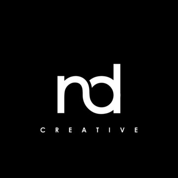 ND Letter Initial Logo Design Template Vector Illustration	
