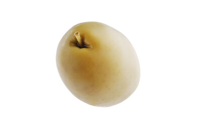 Green olives isolated on white background with clipping path