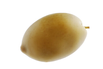 Green olives isolated on white background with clipping path