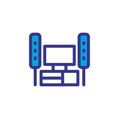 home theater icon vector design trendy